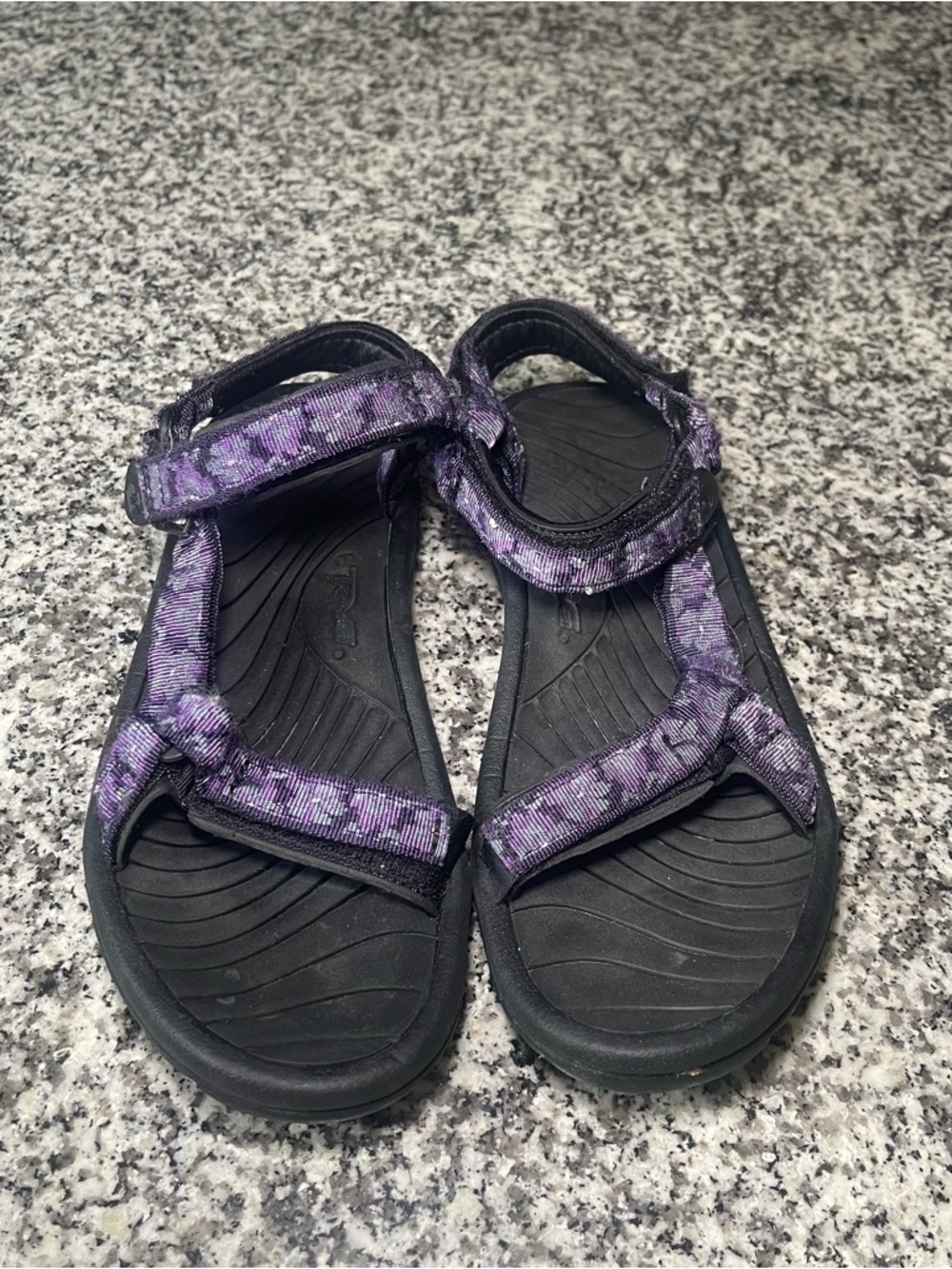 Teva Women's Strappy Geometric Sandals Purple Multicolor US 9 EU 40 Adjustable